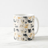 Rare Cats Pattern Koffiemok (Voorkant rechts)