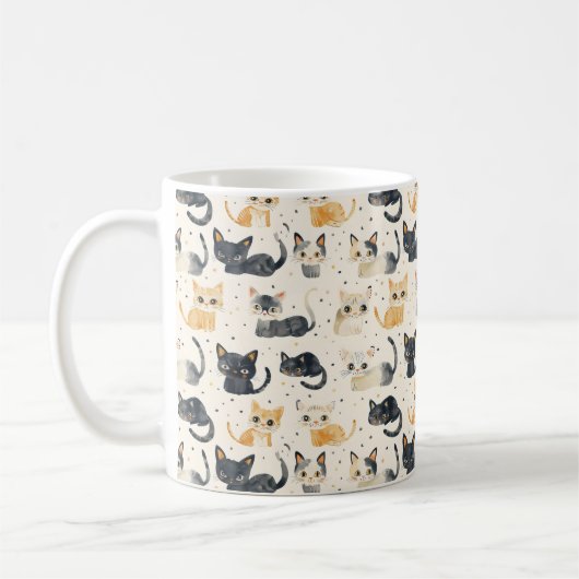 Rare Cats Pattern Koffiemok (Links)