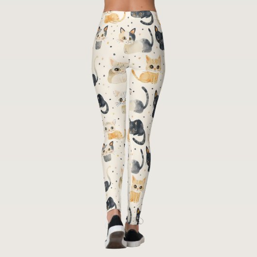 Rare Cats Pattern Leggings (Achterkant)