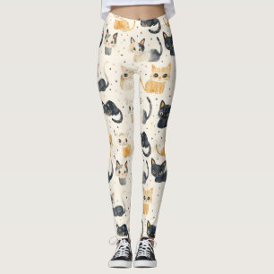 Rare Cats Pattern Leggings