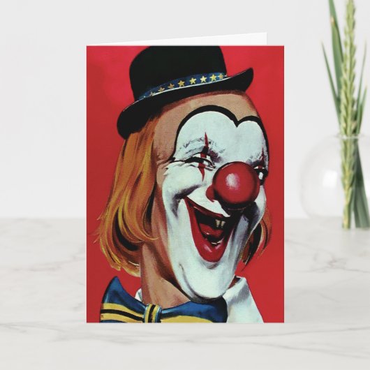 Rare Clown Verjaardag Kaart (Voorkant)