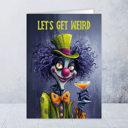 Rare Clown Verjaardags Kaart