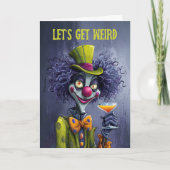 Rare Clown Verjaardags Kaart (Voorkant)