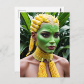 Rare Corn Woman Briefkaart (Voorkant / Achterkant)