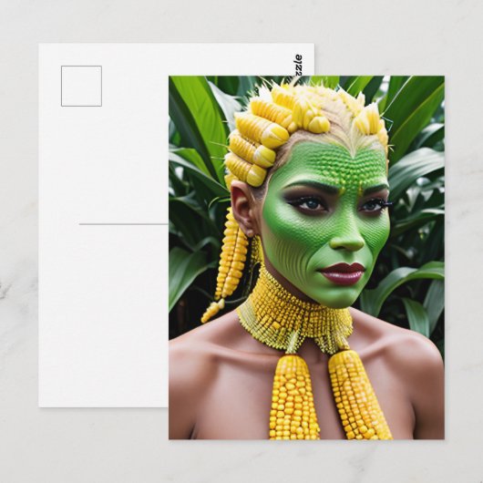 Rare Corn Woman Briefkaart (Voorkant / Achterkant)