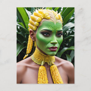 Rare Corn Woman Briefkaart