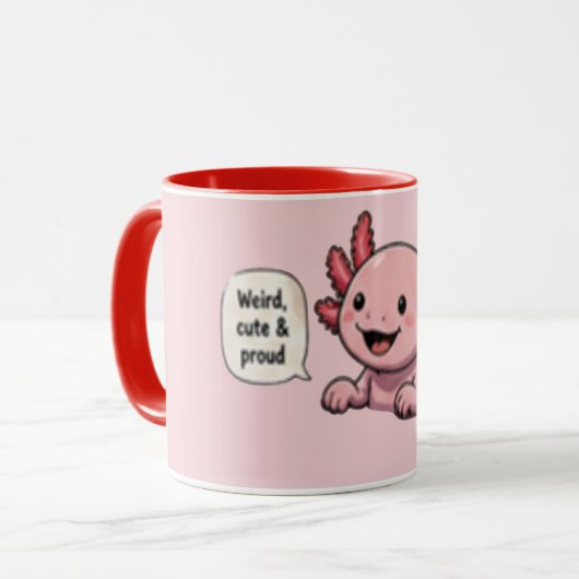 Rare Cute en Trots | Grappige Koffie Mok (Voorkant links)