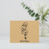 Rare Diarree Guy Briefkaart (Staand voorkant)