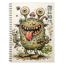 Rare ding Monter cartoontekening jongens 君は変だ Notitieboek