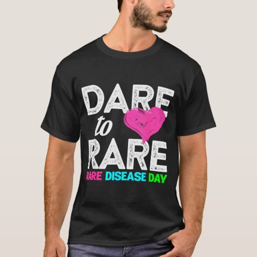 Rare Disease Awareness Shirt - Dare To Rare Diseas (Voorkant)