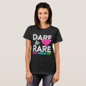 Rare Disease Awareness Shirt - Dare To Rare Diseas (Voorkant volledig)