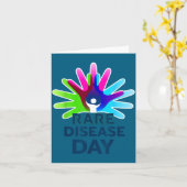 Rare Disease Awareness Shirt - Rare Disease Day 20 Kaart (Gele Bloem)