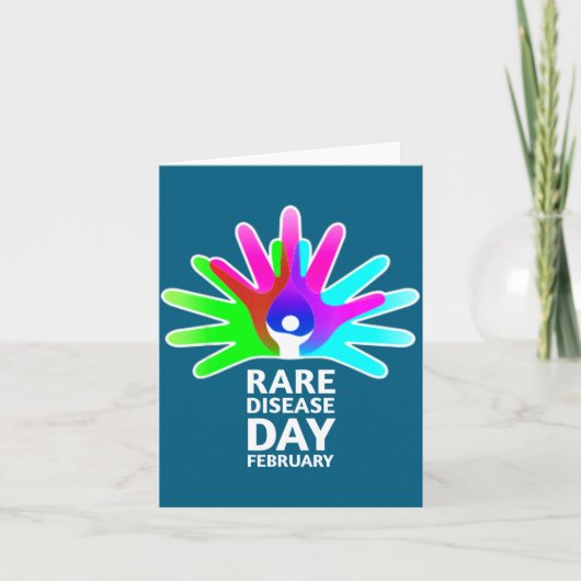 Rare Disease Awareness Shirt - Rare Diseases Day 2 Kaart (Voorkant)