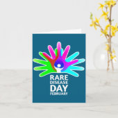 Rare Disease Awareness Shirt - Rare Diseases Day 2 Kaart (Gele Bloem)