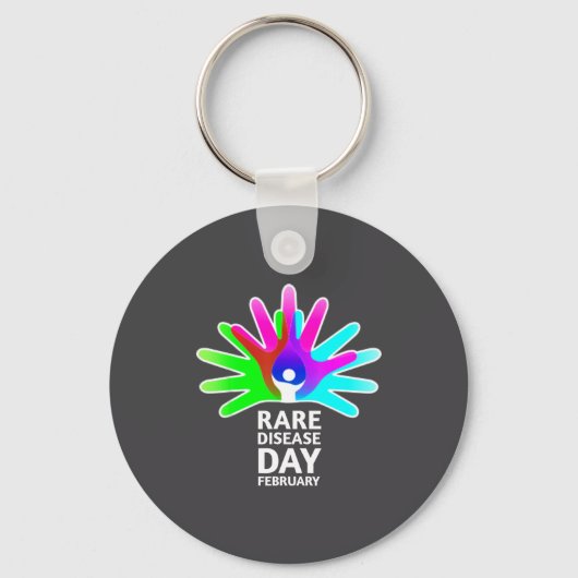 Rare Disease Awareness Shirt - Rare Diseases Day 2 Sleutelhanger (Voorkant)