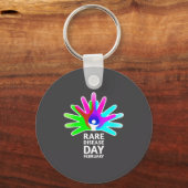 Rare Disease Awareness Shirt - Rare Diseases Day 2 Sleutelhanger (Voorkant)