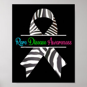 Rare Disease Awareness Shirt - Zebra Rare Disease Poster