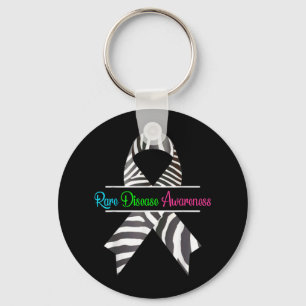 Rare Disease Awareness Shirt - Zebra Rare Disease Sleutelhanger
