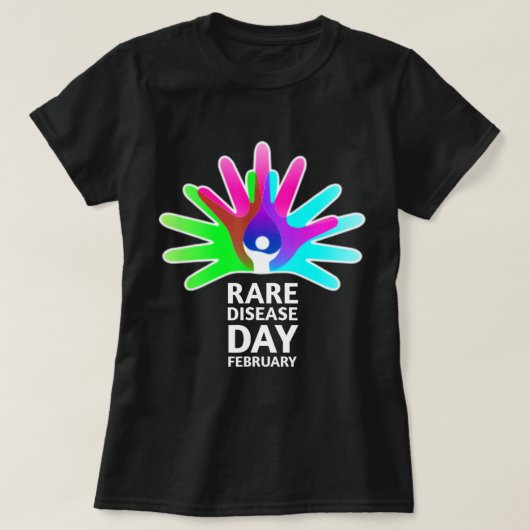 Rare Diseases Day 2022 - Rare Disease Awareness T- T-shirt (Design voorkant)