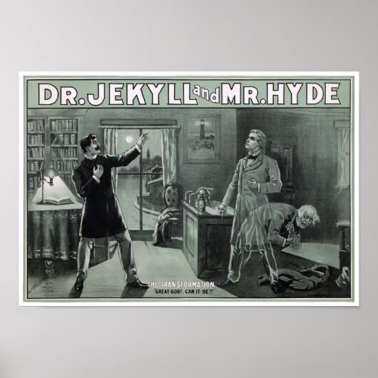 Rare Dr. Jekyll en de heer Hyde Transformation Pos Poster (Voorkant)