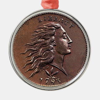 Rare Early American Penny Metalen Ornament