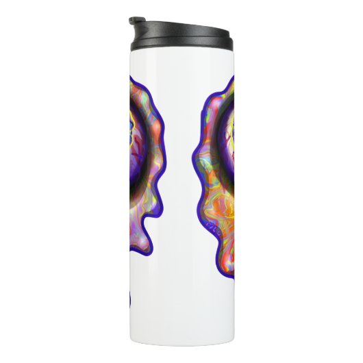 Rare Eyeball Emoji Paint Drip Art M13 Thermosbeker (Geroteerd rechts)