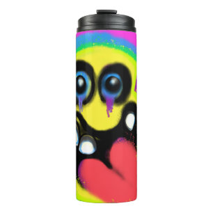 Rare Glimlach Emoji Graffiti Art M13 Thermosbeker