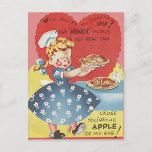 Rare Grappige Gehakt Appeltaart Serveerster Valent Feestdagenkaart
