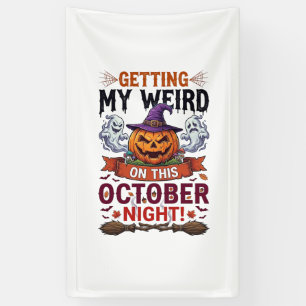 Rare Griezels Halloween Pompoen Geesten Heksenhoed Spandoek