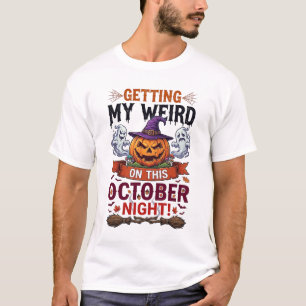 Rare Griezels Halloween Pompoen Geesten Heksenhoed T-shirt