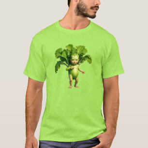 Rare groene groentebaby T-shirt