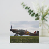 Rare Hawker Hurricane Briefkaart (Staand voorkant)