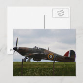 Rare Hawker Hurricane Briefkaart (Voorkant / Achterkant)