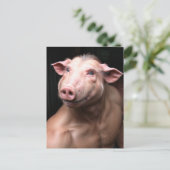 Rare Human Pig Hybrid Briefkaart (Staand voorkant)
