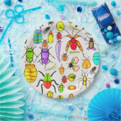 Rare insecten en insecten papieren bordje (Feest)