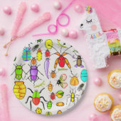 Rare insecten en insecten papieren bordje (Feest)