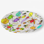 Rare insecten en insecten papieren bordje (Gekanteld)