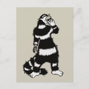 Rare kat schedel masker grillig gotisch briefkaart