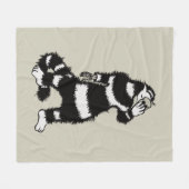 Rare kat schedel masker grillig gotisch fleece deken (Voorkant (Horizontaal))