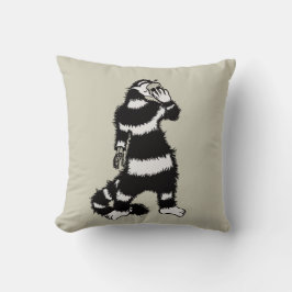 Rare kat schedel masker grillig gotisch kussen