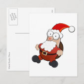 Rare kerstman feestdagenkaart (Voorkant / Achterkant)
