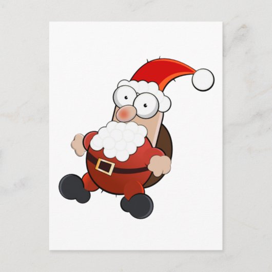 Rare kerstman feestdagenkaart (Voorkant)