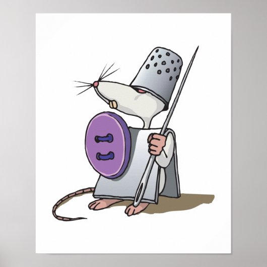 rare knight warriemmuis poster (Voorkant)