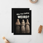 Rare koele Kaart voor elke gelegenheid Wenskaart Notitiekaartje (Voorkant / Achterkant in situ)