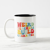 Rare leraar bouwen karakter groovy leraar tweekleurige koffiemok (Links)