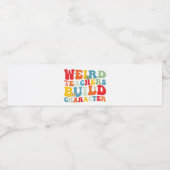 Rare leraar bouwen karakter groovy leraar waterfles etiket (Enkel label)