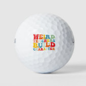 Rare leraar bouwt karakter Groovy leraar  Golfballen (Voorkant)