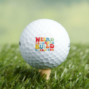 Rare leraar bouwt karakter Groovy leraar  Golfballen