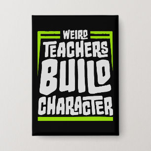 Rare Leraars Bouwen Karakter Grappig Onderwijs Ple Button