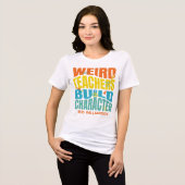 Rare Leraars Bouwen Karakter Tri-Blend Shirt (Voorkant volledig)